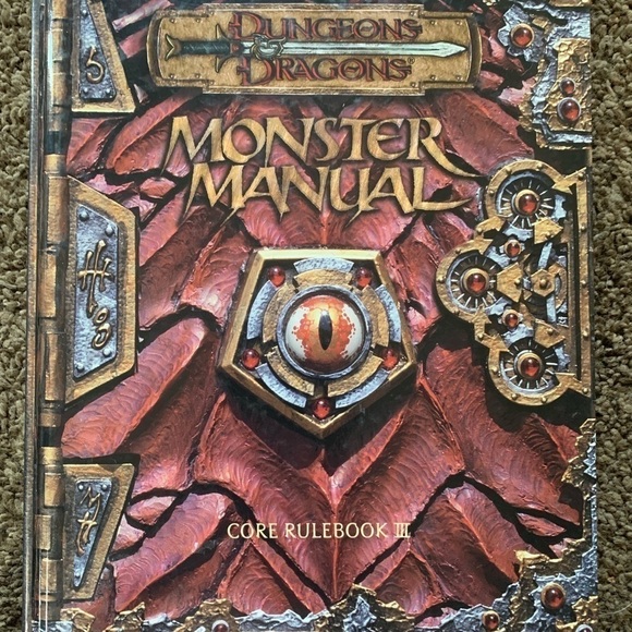 Dungeons and Dragon Monster Manual Core Rulebook III Hardbook - Picture 1 of 3